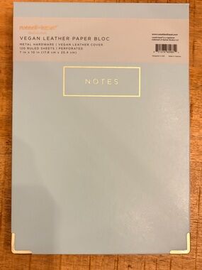 Russell + Hazel Vegan Leather Paper Bloc Notes journal notebook diary